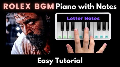 rolex keyboard|Rolex BGM Easy Piano Tutorial with Notes for Beginners .